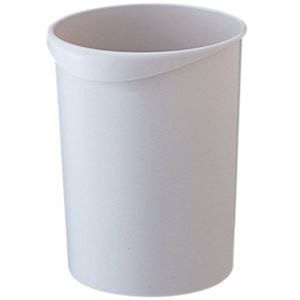 （まとめ）TANOSEE くず入れ 丸型 8Lグレー 1個【×20セット】