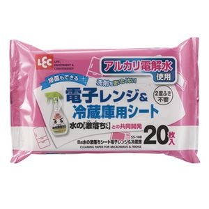 （まとめ）レック Ba水の激落ちシート電子レンジ＆冷蔵庫用 SS-168 1パック（20枚）【×30セット】