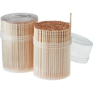 （まとめ）大和物産 デイリーズ つま楊枝 1パック（約800本：約400本×2個）【×50セット】