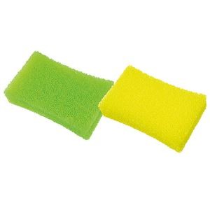 （まとめ）オカザキ 粗目キッチンスポンジ 1パック（2個）【×50セット】