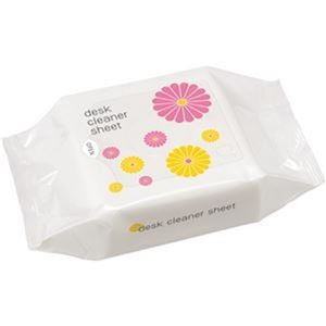 （まとめ）TANOSEE おそうじシートデスクまわり用 1パック（40枚）【×50セット】