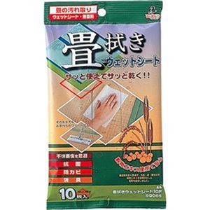 （まとめ）アズマ工業 畳拭きウェットシートSQ065 1パック（10枚）【×50セット】