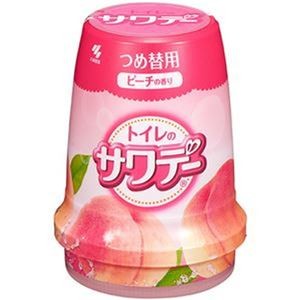 （まとめ）小林製薬 サワデー気分はじけるピーチの香り つめ替用 140g 1個【×50セット】