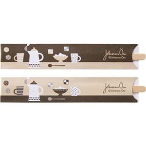 （まとめ）TANOSEE 袋入デザインウッドマドラー Fika 140mm 1パック（100本）【×50セット】