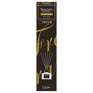（まとめ）エステー SHALDAN フレグランスfor LDK Stick ベルベットムスク つめかえ 80ml 1セット【×20セット】