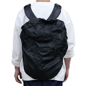 （まとめ）東京パイプ 撥水リュックサックカバー ブラック 1枚【×20セット】