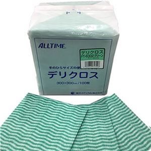 （まとめ）東京メディカル デリクロス 30×30cm グリーン FT-6302 1パック（100枚）【×20セット】