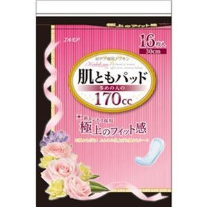 （まとめ）カミ商事 肌ともパッド 170cc 1パック（16枚）【×20セット】