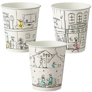 （まとめ）TANOSEE 紙コップ DAYS205ml（7オンス）1パック（80個）【×20セット】