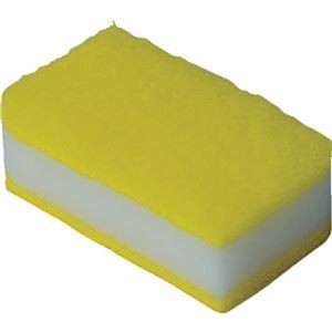 （まとめ）TRUSCO 抗菌ソフトスポンジ イエロー KSS-Y-10 1袋（10個）【×10セット】
