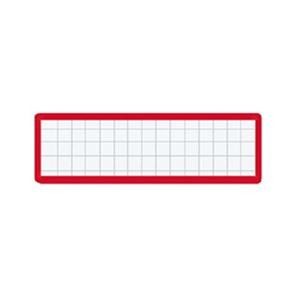 （まとめ）コクヨ マグネット見出し 19×75mm赤 マク-402R 1セット（10個）【×10セット】