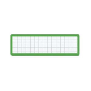 （まとめ）コクヨ マグネット見出し 19×75mm緑 マク-402G 1セット（10個）【×10セット】