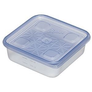 （まとめ）旭化成ホームプロダクツ業務用ジップロック コンテナー 正方形 700ml 1パック（10個）【×10セット】