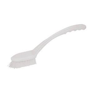 （まとめ）TRUSCO ロングブラシHACCP対応 ホワイト TSB-L-W 1個【×5セット】