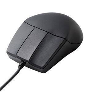 （まとめ）エレコム 3DCAD用有線3ボタンマウス ブラック M-CAD01UBBK 1個【×5セット】