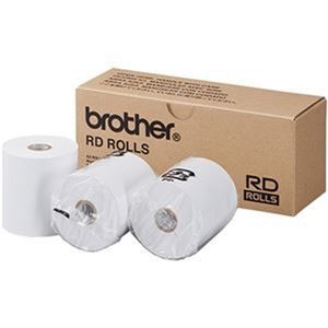 （まとめ）ブラザー RDロール レシート用紙58mm幅×29.3m巻 ロール径58mm RD-M12J5 1パック（3巻）【×3セット】