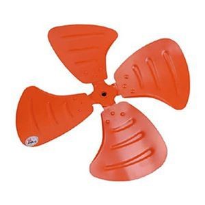 （まとめ）TRUSCO 工場扇用アルミ製ハネ44cm 穴径10Φ用 TFP-45-10A 1個【×3セット】