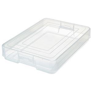 （まとめ）TANOSEE PPデスクトレーA4クリアホルダー対応 1セット（3個）【×3セット】