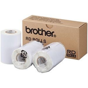 （まとめ）ブラザー RDロールプレカット紙ラベル（PDラベルC）ラベルサイズ80×115mm 92枚/ロール RD-M09J1 1パック（3ロール）【×3セット】
