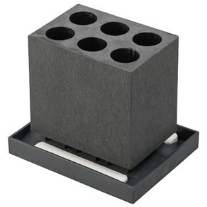 （まとめ） カラリ アンブレラスタンド6本ストレート ブラック 【×2セット】