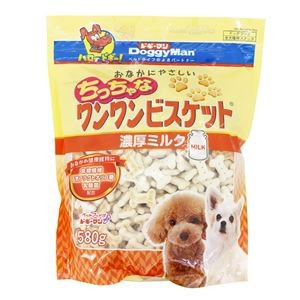 〔まとめ〕 ドッグフード ドギーマン おなかにやさしい ちっちゃな ワンワンビスケット 濃厚ミルク 580g 6セット 【代引不可】