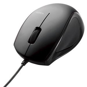 エレコム レーザーマウス／M-LS14ULシリーズ／有線／3ボタン／ブラック M-LS14ULBK