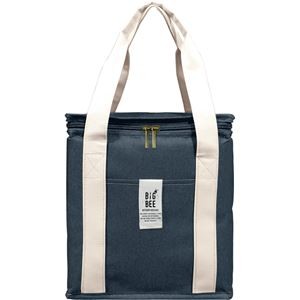 （まとめ） オカトー BigBee BOX型クーラーランチバッグ オーシャンネイビー 【×2セット】