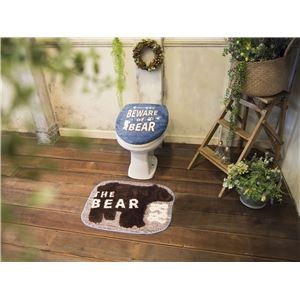 オカトー &Green トイレ2点セット（ふたカバー・マット） U型・O型用 THE BEAR