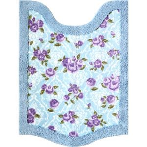オカトー ロズレ トイレマット ロング 60×80cm ブルー
