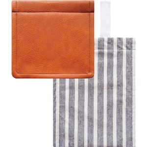 （まとめ） オカトー Cafesulu? ペーパーホルダーカバー レザー 【×2セット】