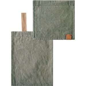 （まとめ） オカトー CANVASペーパーホルダーカバー グリーン 【×2セット】