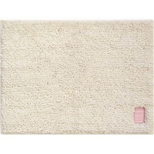 （まとめ） オカトー Hitohira バスマット 45×60cm 雪（ホワイト） 【×2セット】