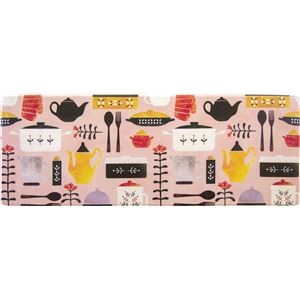 オカトー 拭ける北欧風キッチンマット 45×120cm ディナー