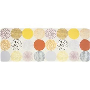 オカトー 拭ける北欧風キッチンマット 45×120cm ドット
