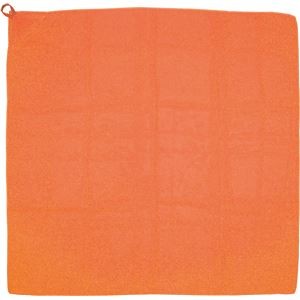 （まとめ）ループ付カラースカーフ ミニオレンジ【×20セット】