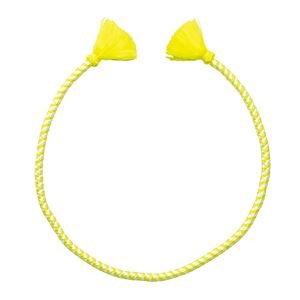 （まとめ）かんたんねじりはちまき 黄／白【×20セット】