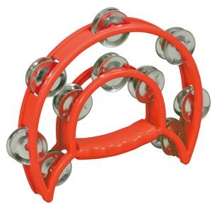 （まとめ）ダンスタンバリン 赤【×20セット】