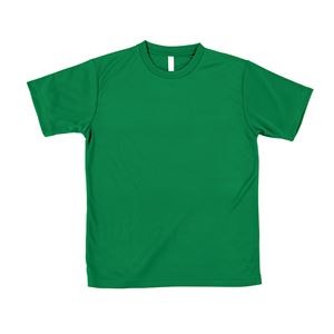 （まとめ）ATドライTシャツ 130cm グリーン 100gポリ100%【×10セット】