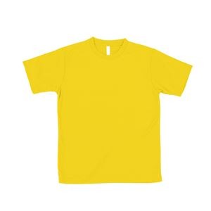 （まとめ）ATドライTシャツ LL イエロー 150gポリ100%【×10セット】