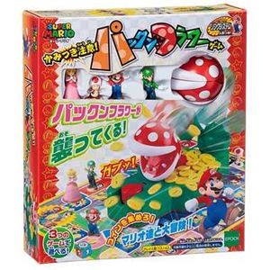 エポック社 スーパーマリオ かみつき注意！パックンフラワーゲーム
