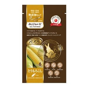 （まとめ） みにぴゅ～れ 無添加ピュア Premium100 とうもろこし 5g×6本 （ペット用品） 【×10セット】