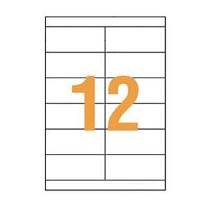 ライオン事務器 LPタックラベル B4判 55×128.5mm（12片入） LP-112 1箱（100シート）