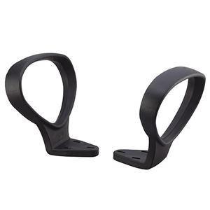 （まとめ）ルガテ オフィスチェア 肘単品 ブラック HPF0103-BAS 左右1セット 【チェア別売】 【×3セット】