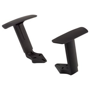 （まとめ）中央可鍛工業 レクチェ 可動肘 NC-B 1セット 【チェア別売】 【×3セット】