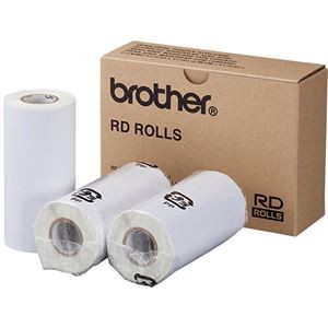 （まとめ）ブラザー RDロールプレカット紙ラベル（PDラベルC） ラベルサイズ115×80mm 129枚/ロール RD-M08J1 1パック（3ロール） 【×3セット】