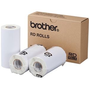 （まとめ）ブラザー RDロール プレカット紙ラベル ラベルサイズ102×50mm 207枚/ロール RD-M06J1 1パック（3ロール） 【×3セット】