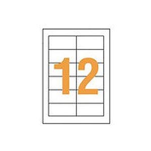 （まとめ）ライオン事務器 LPタックラベル A4判 42×86mm LP-212 1パック（1200片：12片×100シート） 【×3セット】