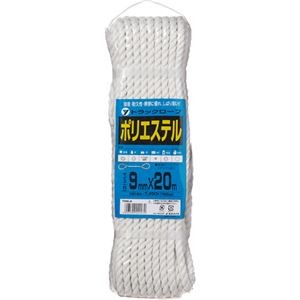 （まとめ）ユタカメイク ポリエステルトラックロープ 9mm×20m TRS-2 1本 【×5セット】