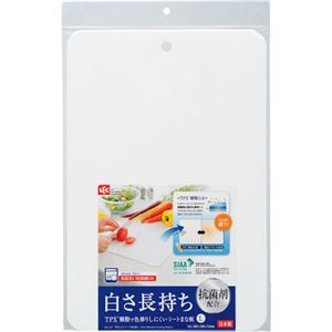 （まとめ）レック 抗菌剤配合 汚れにくいシートまな板 L KK-217 1枚 【×10セット】