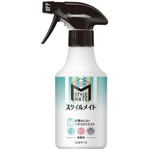 （まとめ）白元アース スタイルメイト 衣類のしわ・ニオイとりミスト 無香料 本体 300ml 1本 【×10セット】